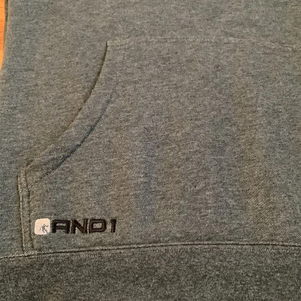 And1 Embroidered Hoodie Sweatshirt Size M